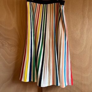 EUC J Crew Multicolor Striped Women's Skirt
